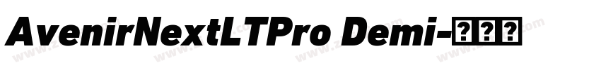 AvenirNextLTPro Demi字体转换